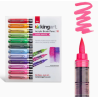 PACK FEUTRE BRUSH acrylique - 12 couleurs FLORALES KINGART