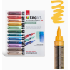 Stylos à pointe pinceaux en peinture acrylique - 12 couleurs vintage KINGART