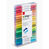 Feutres Acryliques à Double embout Ton 36 Stylos / 72 Couleurs KINGART