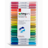 Feutres Acryliques à Double embout Ton 36 Stylos / 72 Couleurs KINGART