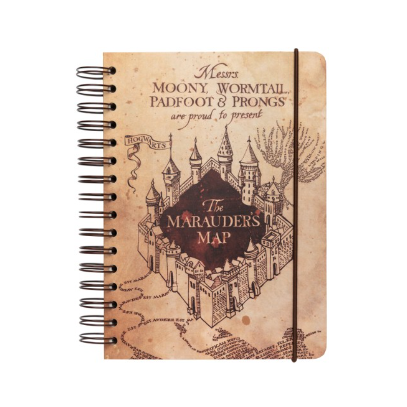 CARNET A5 CARTE DU MARAUDEUR - HARRY POTTER