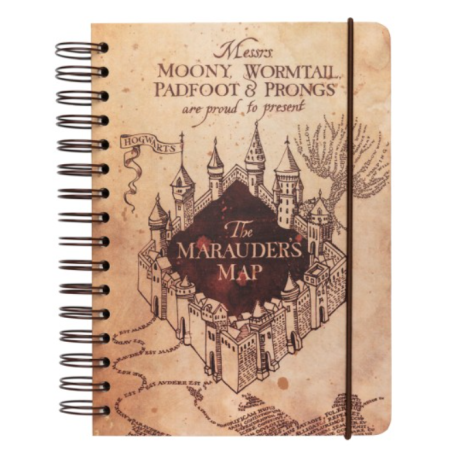 CARNET A5 CARTE DU MARAUDEUR - HARRY POTTER
