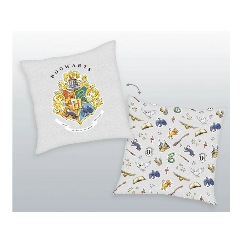 Coussin emblème de Poudlard - Harry Potter