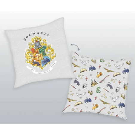 Coussin emblème de Poudlard - Harry Potter