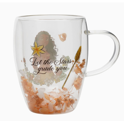 Mug en Verre Décoratif Floral Pastel Princesse Disney - Vaiana