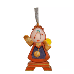 Ensemble de 4 décorations suspendues en résine Disney La Belle et la Bête