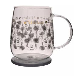 Mug en verre de collection Disney classique avec couvercle - Mickey