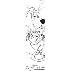 Coloriage Marque-pages Chiens et chats disney