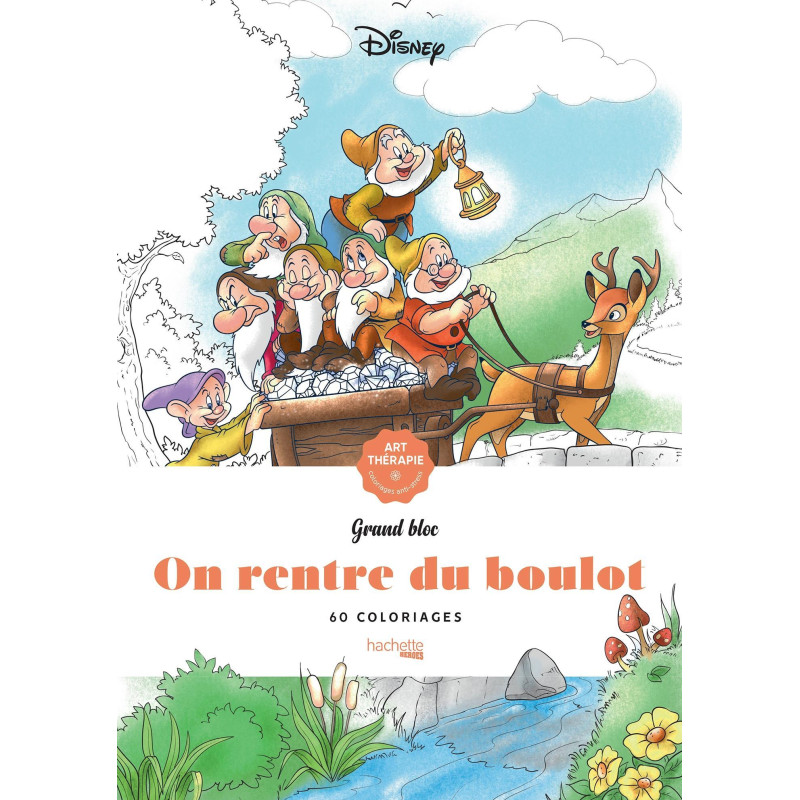 Coloriage bloc notes On rentre du boulot disney