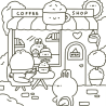 Petits bonheurs cosy - 40 adorables coloriages