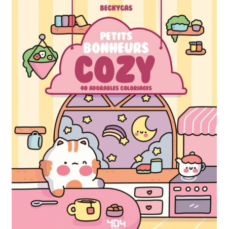 Petits bonheurs cosy - 40 adorables coloriages