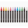 Feutre Acrylique Fin - 12 Couleurs Essentiel KINGART
