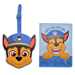 Étiquette passeport et bagage Pat' Patrouille - Chase