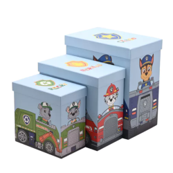 Lot de 3 boîtes de rangement pour véhicule Paw Patrol