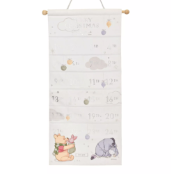 Calendrier de l'Avent en tissu Disney Winnie l'Ourson - Joyeux Noël