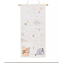 Calendrier de l'Avent en tissu Disney Winnie l'Ourson - Joyeux Noël