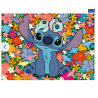 PUZZLE 1000 PIECES - STITCH FLEURS - DISNEY