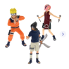 Set de 3 figurines - Sasuke, Naruto et Sakura - Naruto