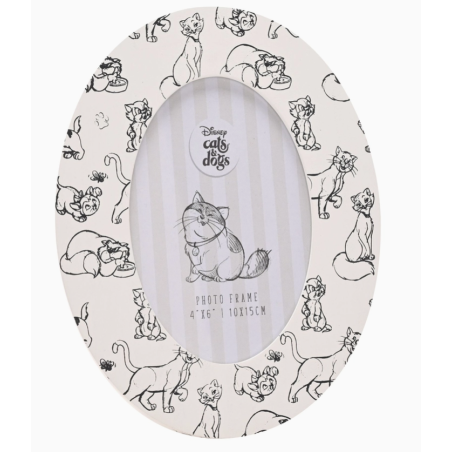 CADRE PHOTO OVALE DISNEY - CHATS & CHIENS