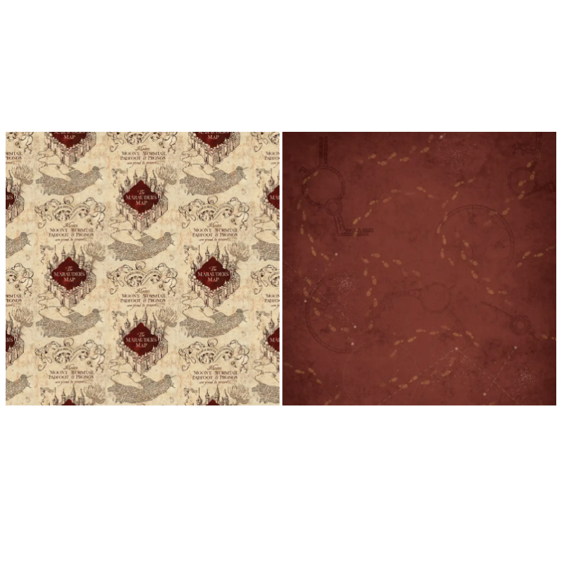 Carte du maraudeur Harry Potter papier pour scrapbooking