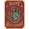 Carte d'anniversaire Harry Potter Poudlard