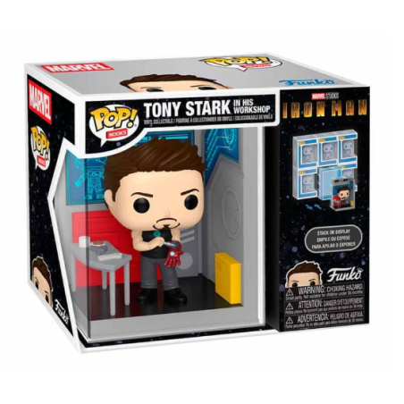 Figurine POP Nooks Marvel Tony Stark dans son atelier