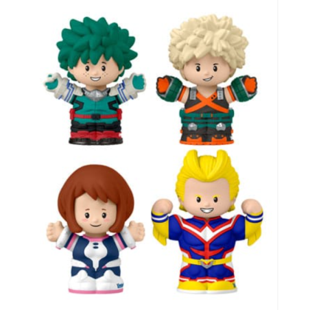 My Hero Academia pack 4 minifigurines Fisher-Price Little People Collector 7 cm