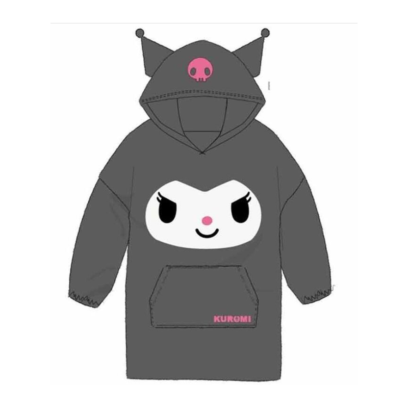 Poncho oversize Kuromi pour adulte - Hello Kitty