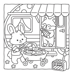 Coloriage Cozy colo Didi Plums Petits bonheurs
