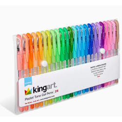 Stylos gel 24 couleurs pastel