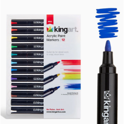 SET DE 12 FEUTRES ACRYLIQUE...