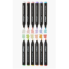 SET DE 12 FEUTRES ACRYLIQUES POINTE NORMAL PASTEL KINGART