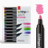 SET DE 12 FEUTRES ACRYLIQUES POINTE NORMAL FLORAL KINGART