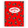 CARNET ROUGE PERSONNAGES MONCHHICHI A SPIRALE