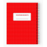 CARNET ROUGE PERSONNAGES MONCHHICHI A SPIRALE
