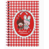 CARNET POUR AUTOCOLLANT VICHY ROUGE MONCHHICHI & CHIMUTAN A SPIRALE