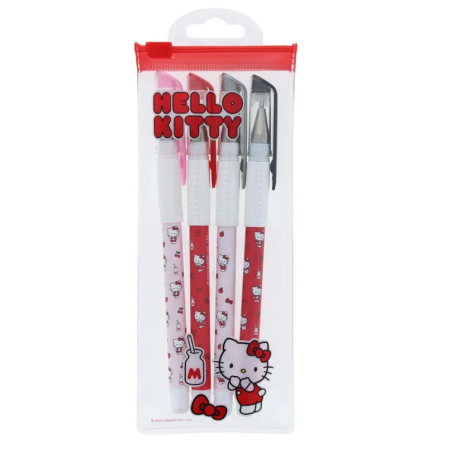 SET 4 STYLOS GEL HELLO KITTY