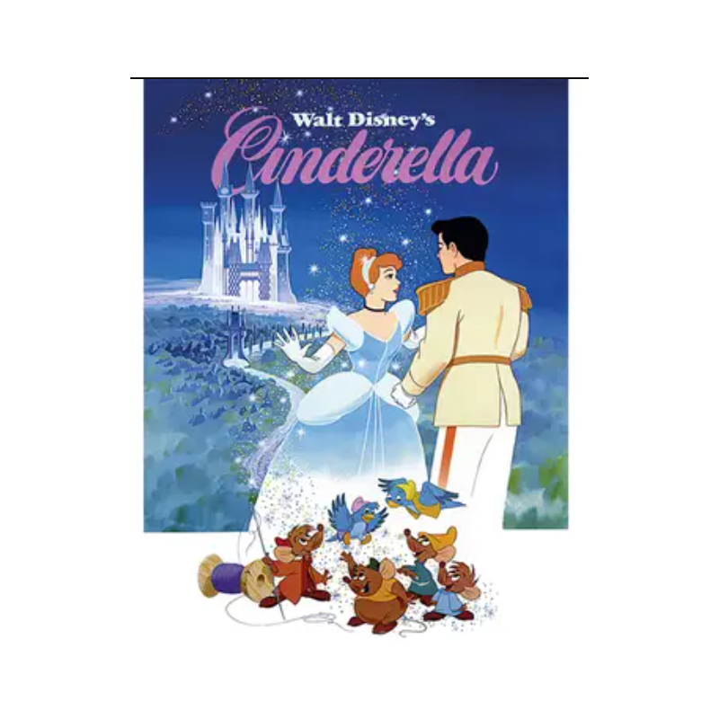 Affiche Cendrillon avec cadre - Disney