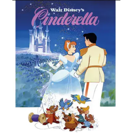 Affiche Cendrillon avec cadre - Disney