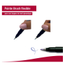 Tombow Fudenosuke Stylo pinceau pastel pour papier noir couleur violet