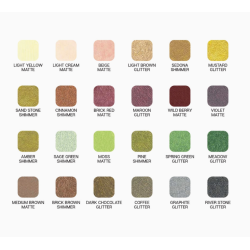 Stylos gel 24 couleurs tons terre