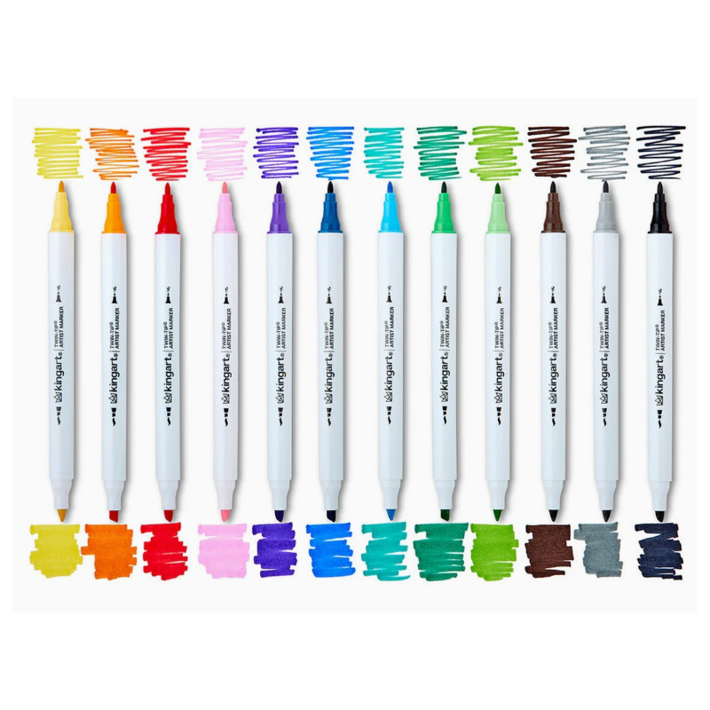 Set de Feutre à alcool Twin-Tip™ 12 couleurs