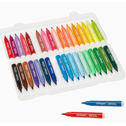 SET DE 36 FEUTRES A EAU BRUSH KINGART