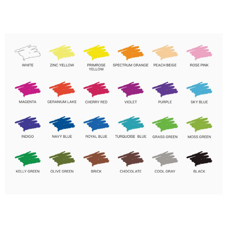 SET DE 24 CRAYONS DE COULEURS KINGART
