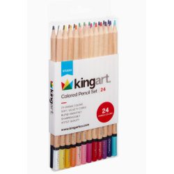SET DE 24 CRAYONS DE COULEURS KINGART
