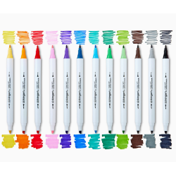 SET DE Marqueurs à alcool Twin-Tip 60 couleurs KINGART