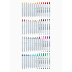 SET DE Marqueurs à alcool Twin-Tip 60 couleurs KINGART