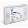 SET DE Marqueurs à alcool Twin-Tip 60 couleurs KINGART