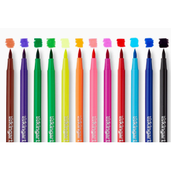 SET DE 12 FEUTRES BRUSH A BASE D'EAU KINGART