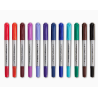 SET DE 12 STYLOS FEUTRES PERMANENT DOUBLE POINTES KINGART